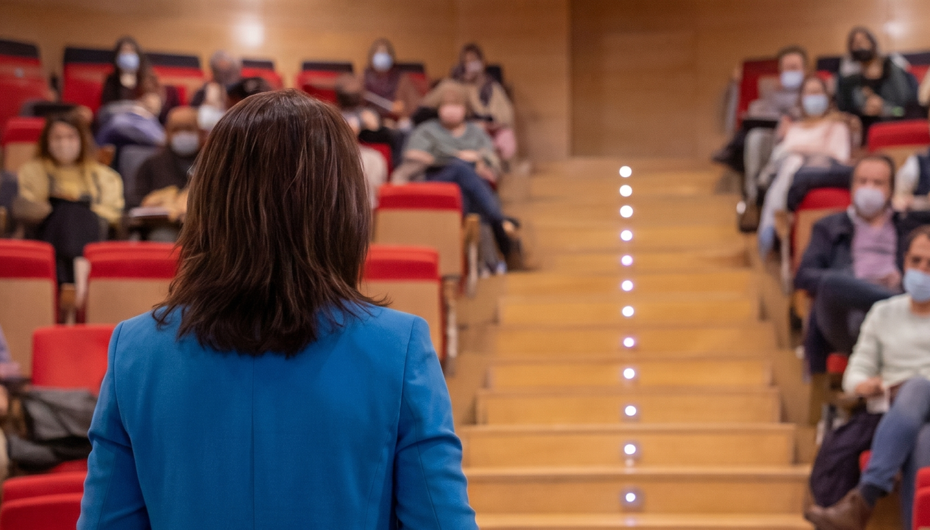 Conferencia en auditorio